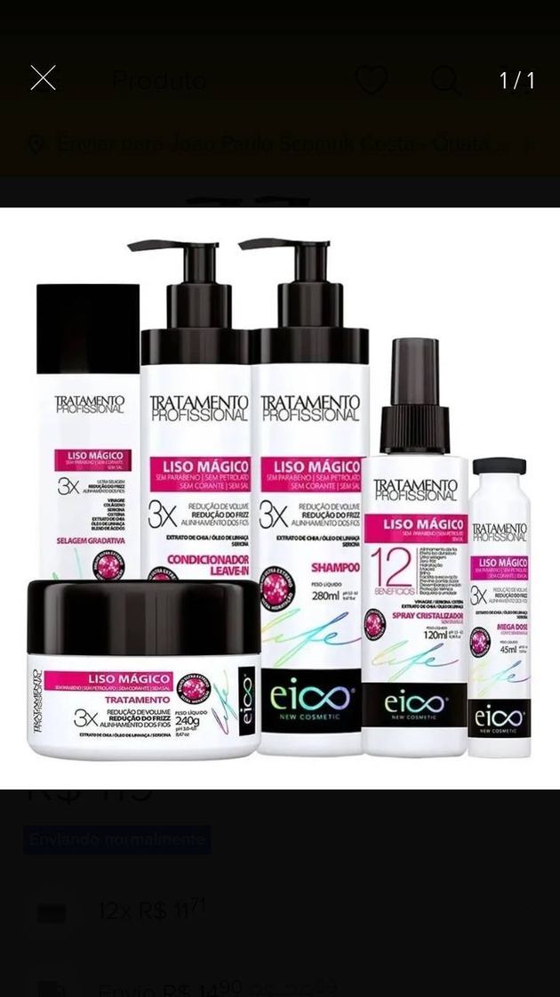 Moda Kit Eico Liso Mágico 06 Produtos