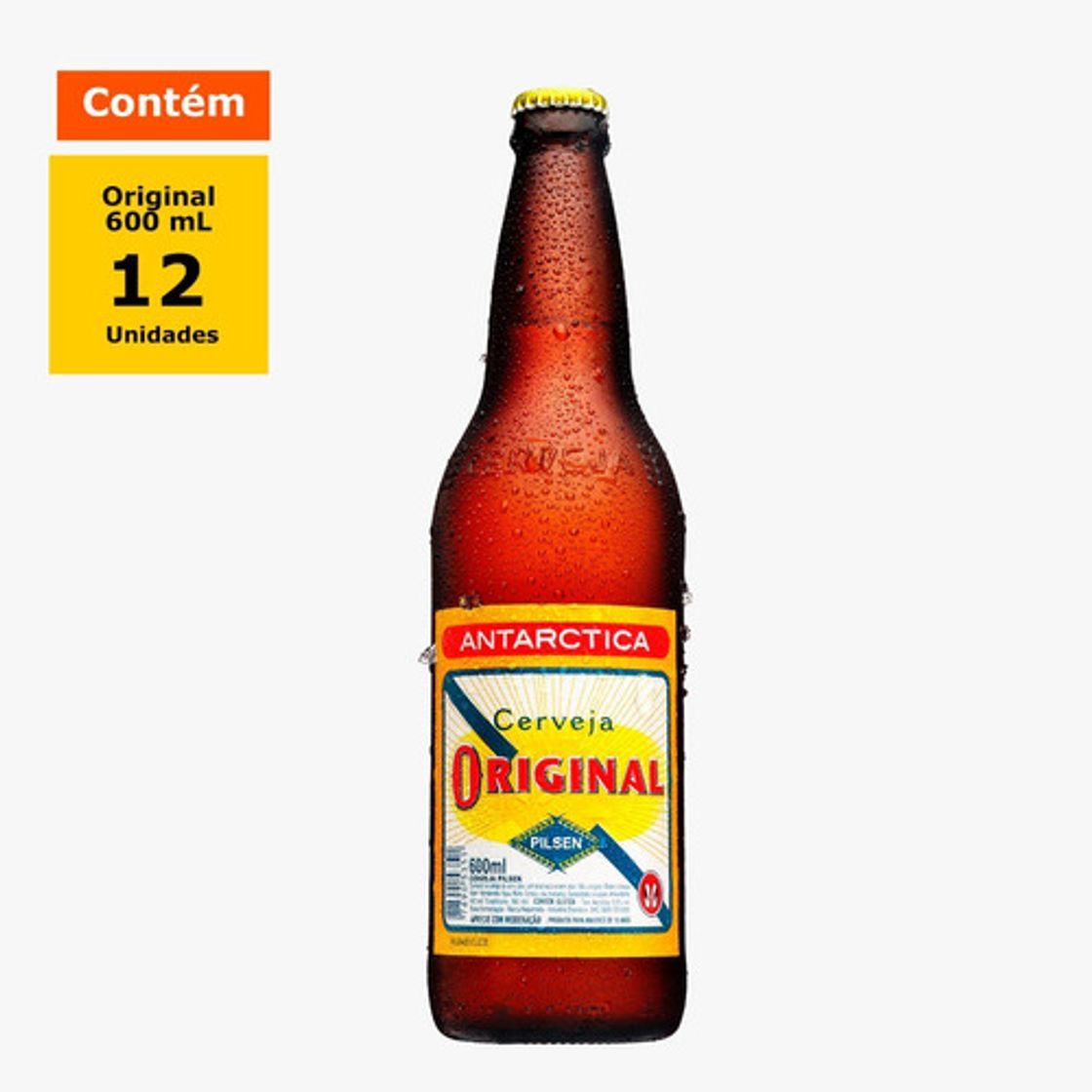 Cerveja Antarctica Original 600ml Caixa (12 Unidades) - R$ 75,48 ...