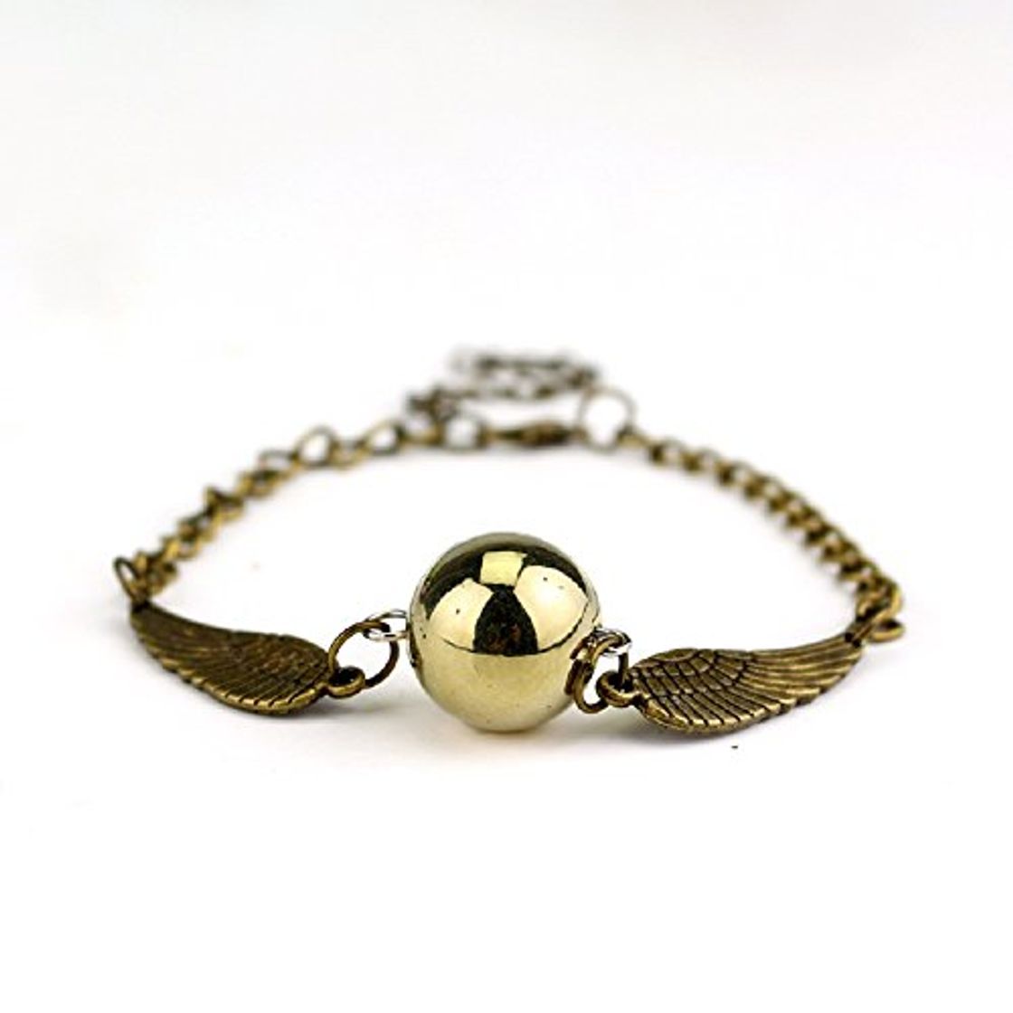 Moda HarryPotter Pulsera Quidditch Snitch Dorada Regalo