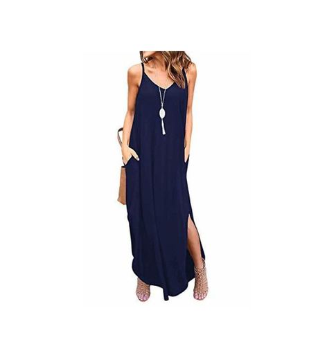 Vestidos Mujer Casual Playa Largos Boho Floral Maxi Vestido Bohemio Tirantes Playa