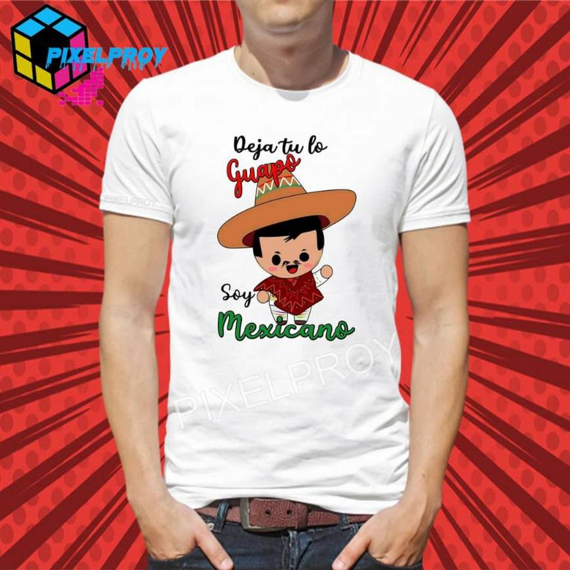 Social Playera para hombre deja tu lo guapo soy Mexicano 