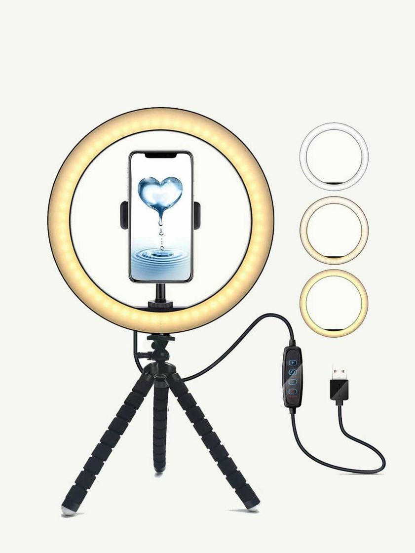 Soporte de celular con luz led 