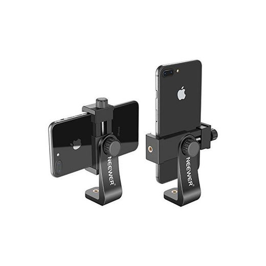 Neewer Soporte para Smartphone Vertical con Montura de Trípode de 1/4 Pulgada