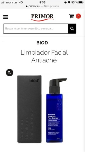 Limpiador facial anti acné 