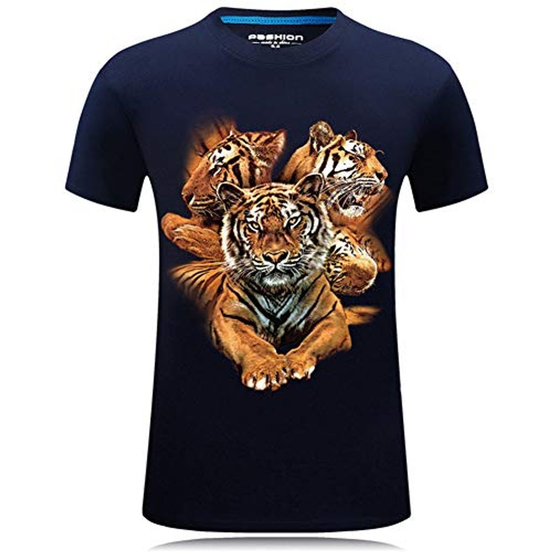 Moda Camisetas De Hombre 3D Digital ImpresióN Short Sleeve Tops Manga Corta T-Shirt