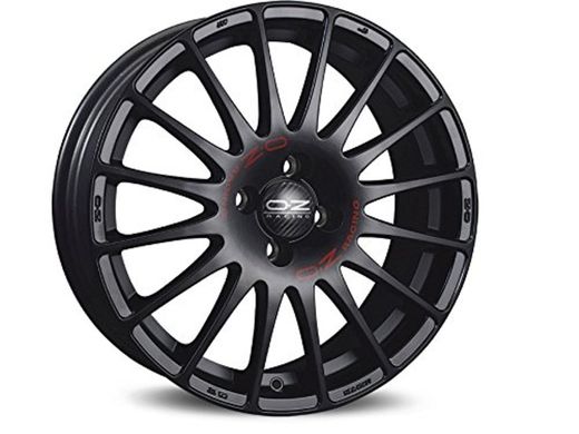 OZ Superturismo Gt Matt Black Red Lettering 7x18 ET39 4x100 Llantas de