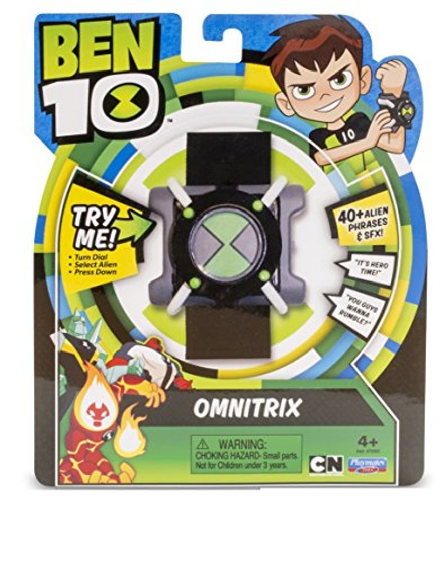 Lugar Ben 10- Basic Omnitrix Reloj con luz y Sonido, Color Negro/Verde/Gris/Blanco, Miscelanea