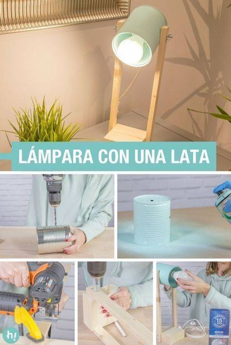 Fashion Lámpara con una lata 