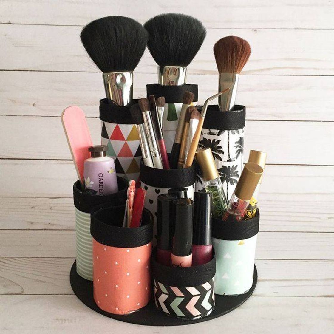 Fashion Organizador de maquillaje con rollos de papel 