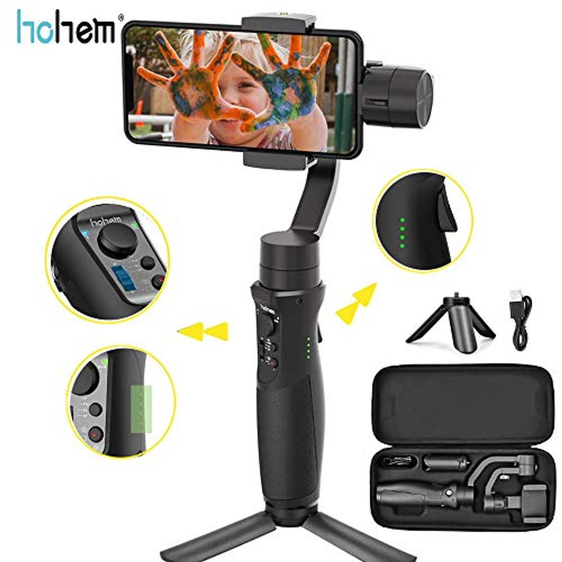 Productos Hohem iSteady Mobile Plus Handheld Smartphone Gimbal Estabilizador de mano de 3