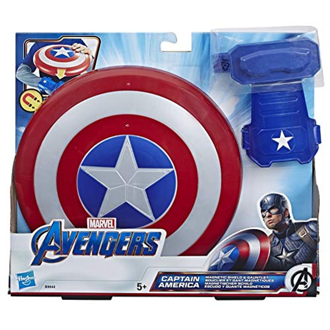 Social Avengers- Escudo Capitán América, Multicolor, única