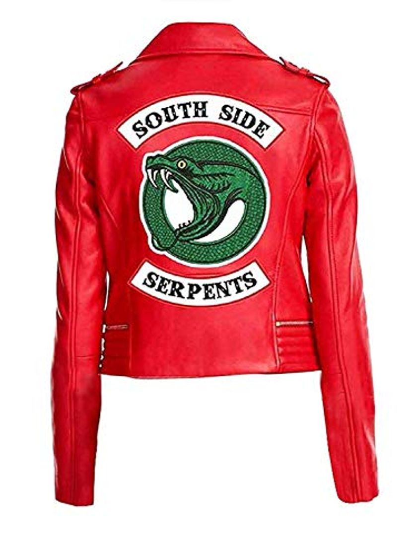 Producto Pacific Outlet - Chaqueta de piel sintética con logotipo de serpiente