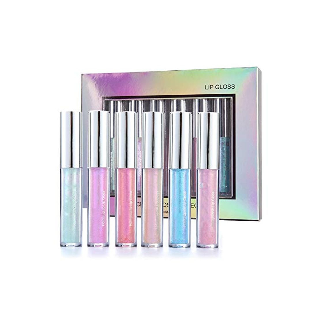 Producto Rotekt HANDAIYAN 6pcs Brillo labial brillante Glaseado Hidratante Lápiz labial líquido de larga duración Herramienta cosmética