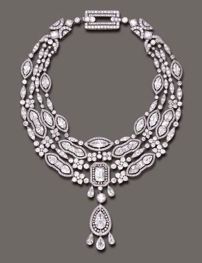 Social Magnificent Belle Epoque Diamond Cartier Necklace