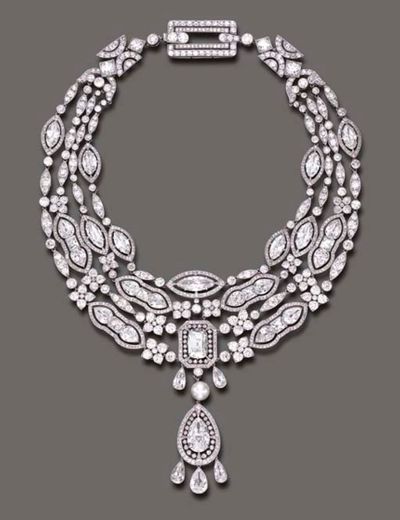 Magnificent Belle Epoque Diamond Cartier Necklace