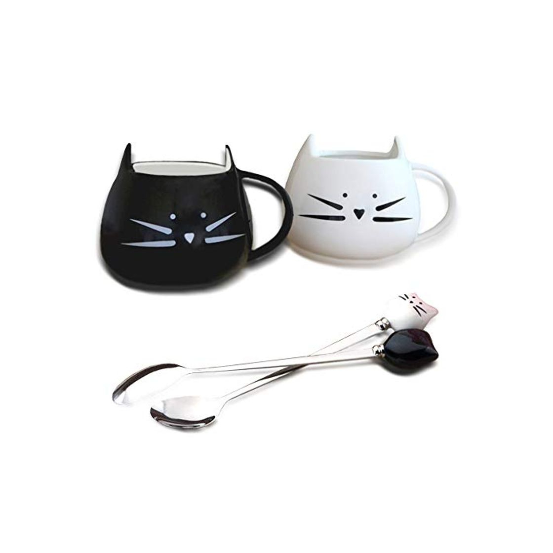 Producto SITAKE Paquete De 2 Tazas De Cerámica Lindo Gato Hermoso Conjunto De