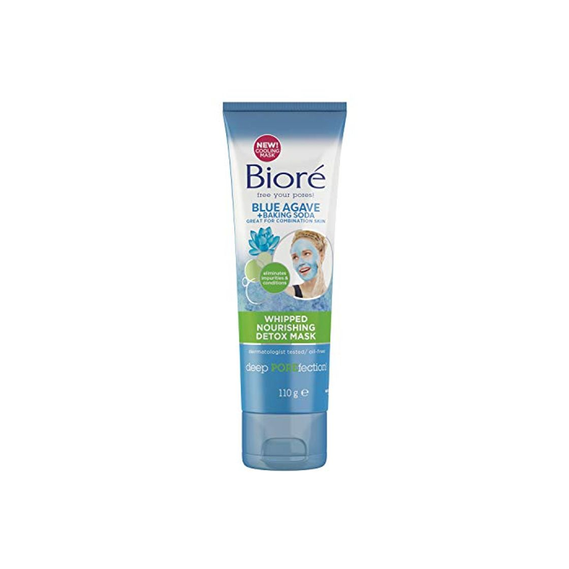 Product Biore Blue Agave & Baking Soda Whipped Nourishing Detox - Máscara facial