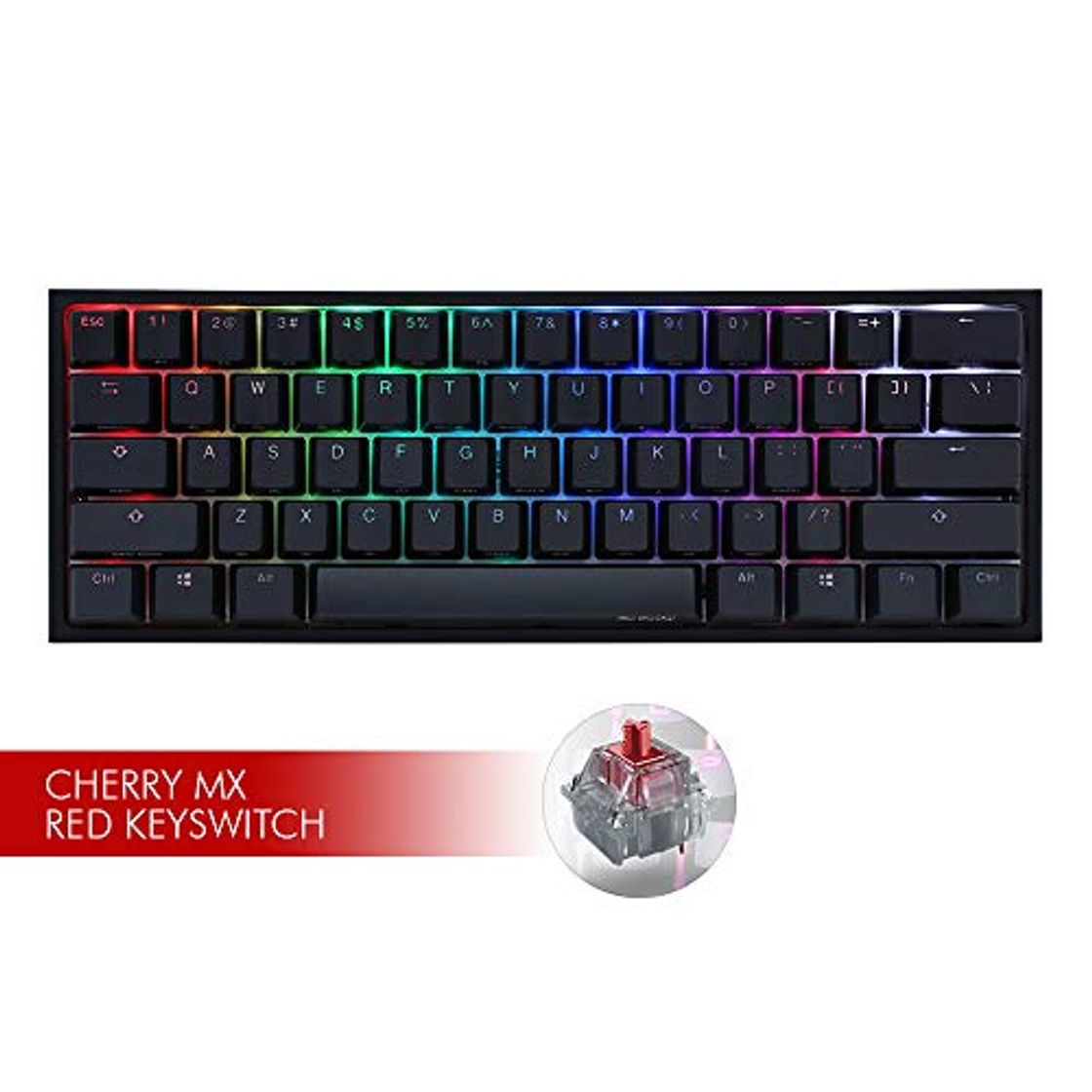 Products Ducky One 2 Mini Teclado para Gaming - MX Rojo - LED