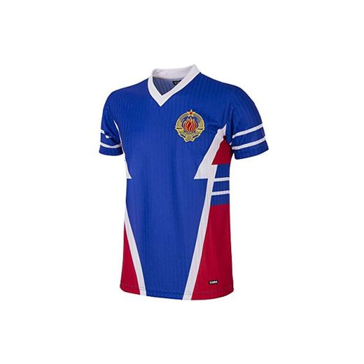 Copa Yugoslavia 1990 - Camiseta de fútbol Retro con Cuello en V