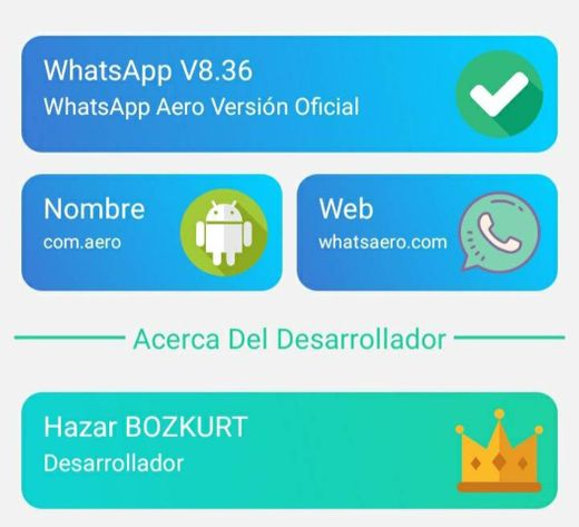 WhatsApp aero 