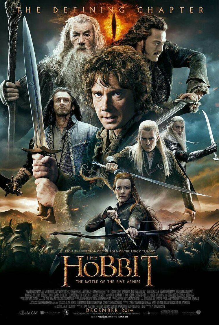 Película O Hobbit: A batalha dos cinco exércitos