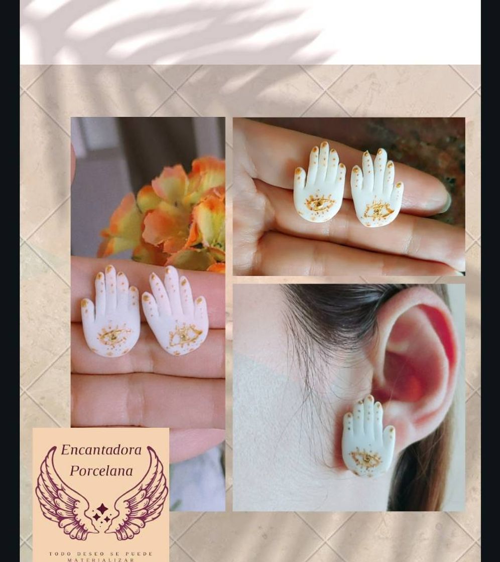 Moda Aretes en forma de mano Hamsa