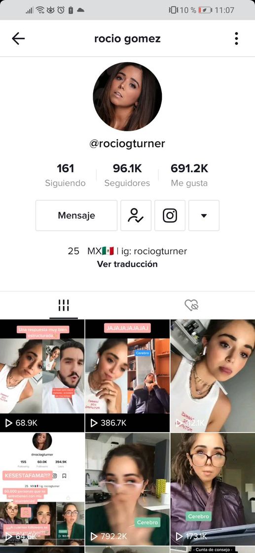 Moda Cuenta tik tok