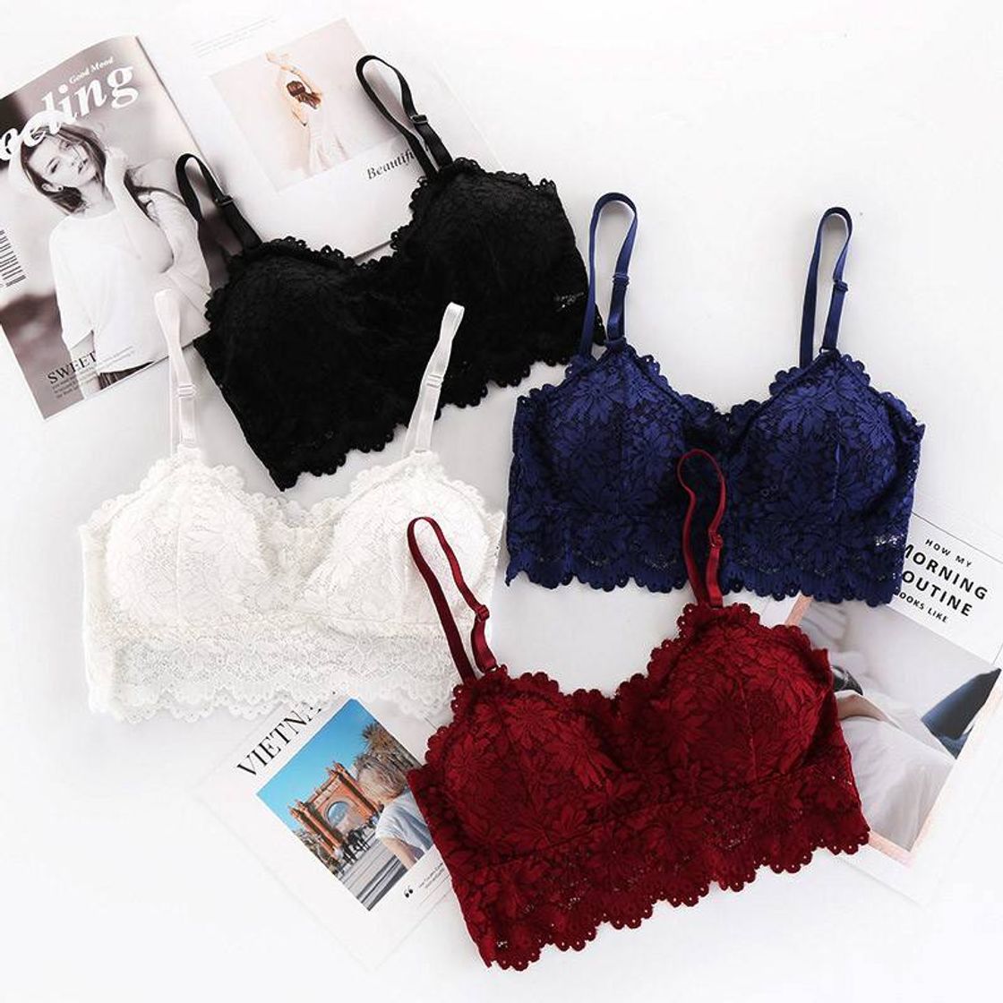 Social Out From Under Esmeralda Lace Triangle Bra | Urban Outfitters