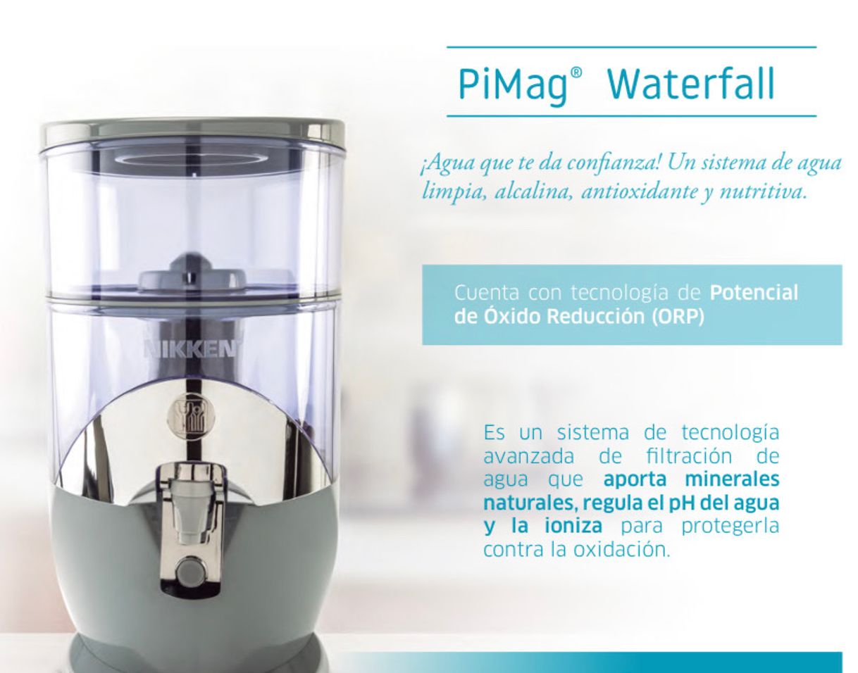 Fashion PiMag WATERFALL - agua alcalina, ionizada y mineralizada