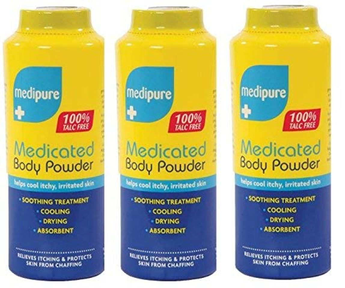 Producto 3 polvos medipure para el cuerpo