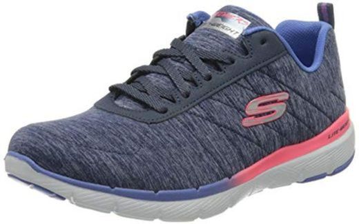 Skechers Flex Appeal 3.0, Zapatillas para Mujer, Azul