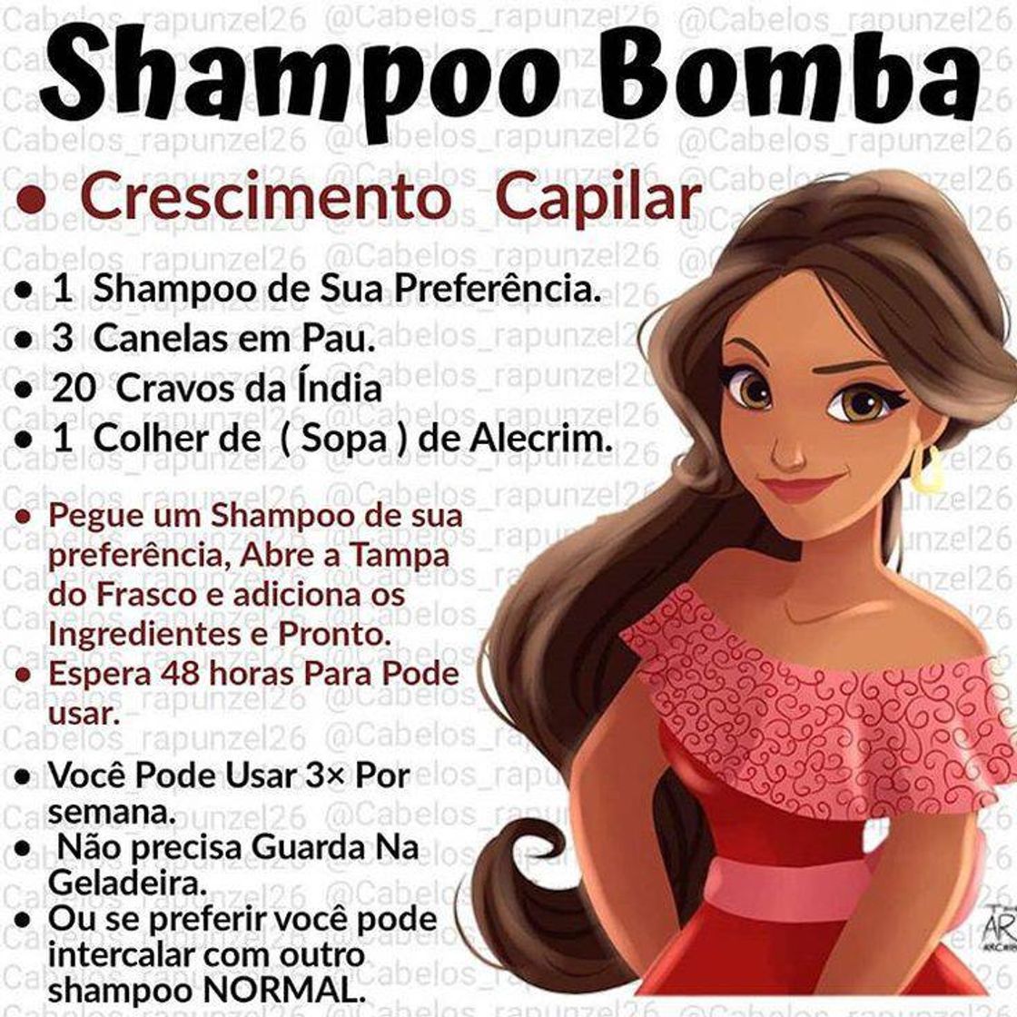 Moda Receita shampoo bomba