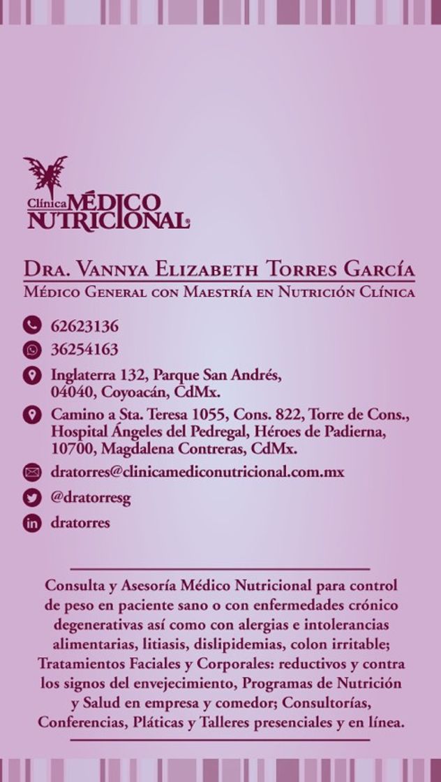 Moda Consultoría de Nutrición y Estética saludable 