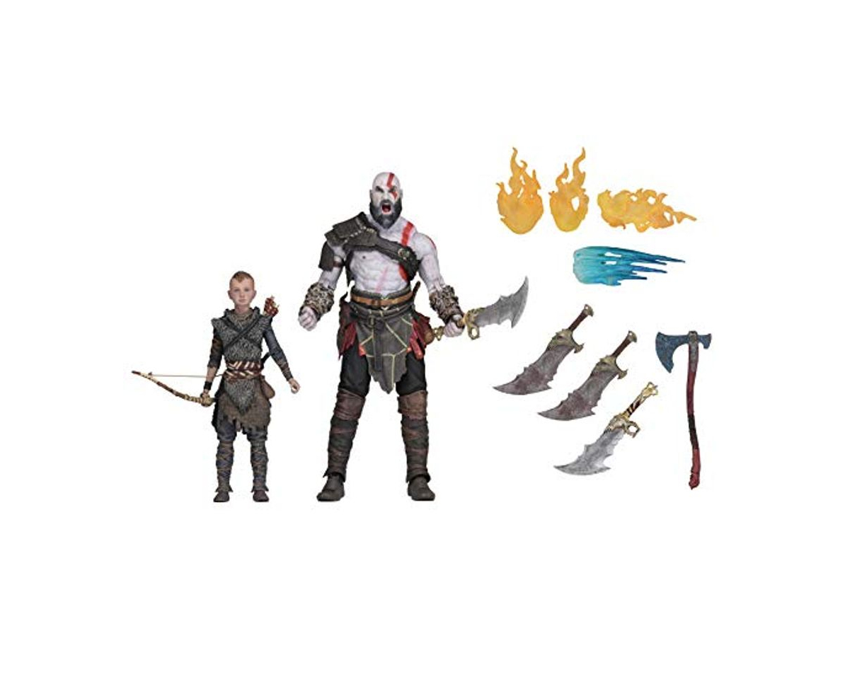 Product NECA- God of War Pack 2 Figuras Kratos & Atreus, Multicolor