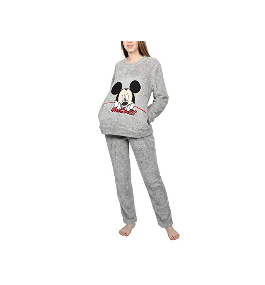 Moda Disney Pijama Manga Larga Calentito Corel Mickey Icon para Mujer