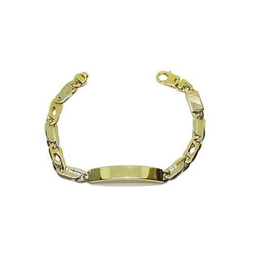 Esclava para Hombre de Oro Amarillo de 18k Maciza con Cadena de