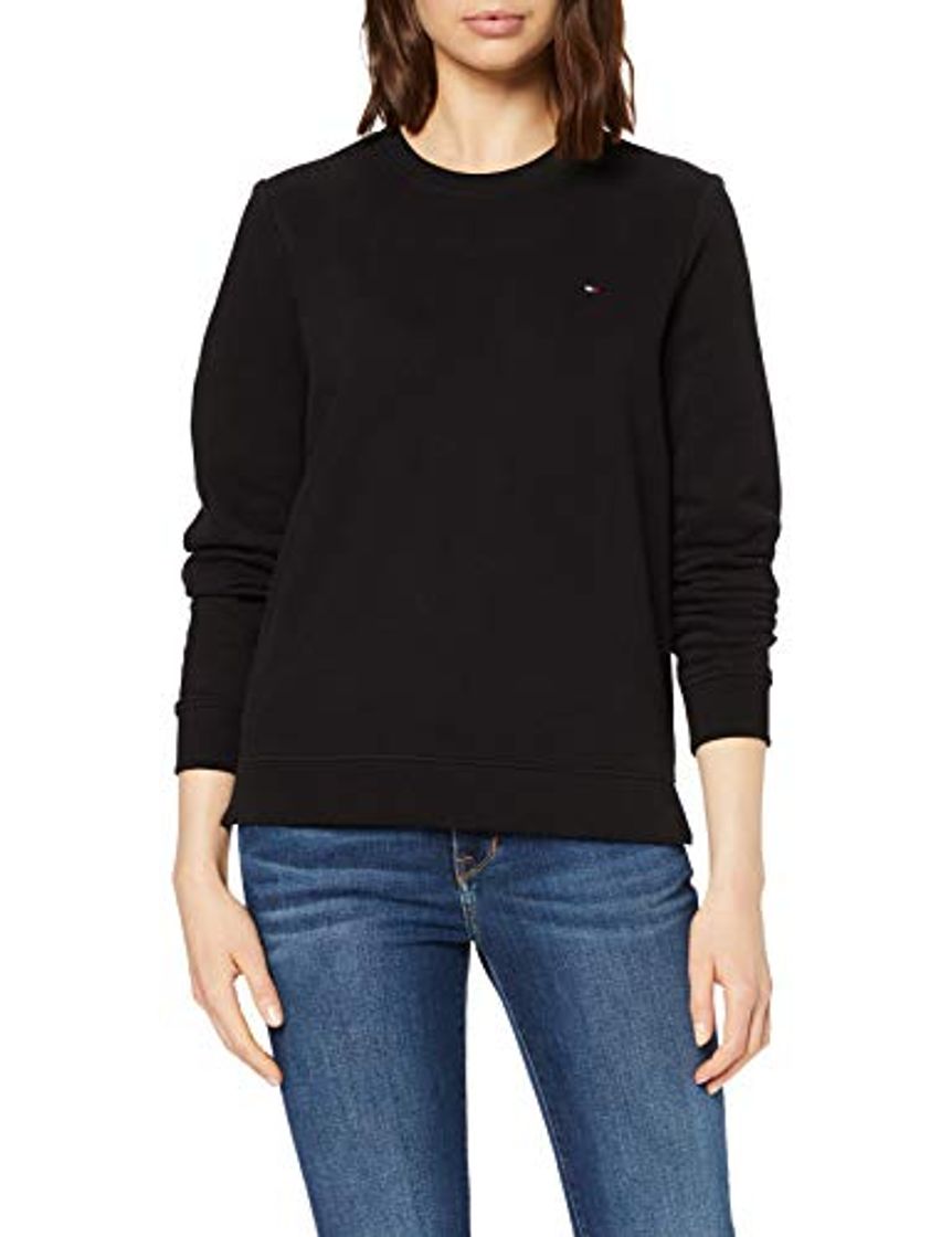 Moda Tommy Hilfiger Heritage Crew Neck Sweatshirt Sudadera, Negro