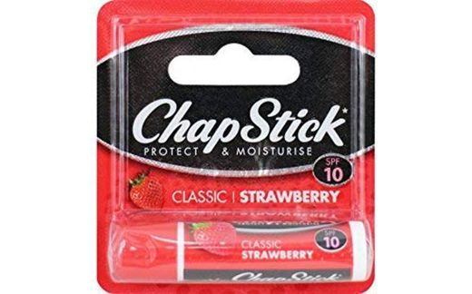 Chapstick Strawberry Flavour SPF 10 - Bálsamo labial para cuidado de los