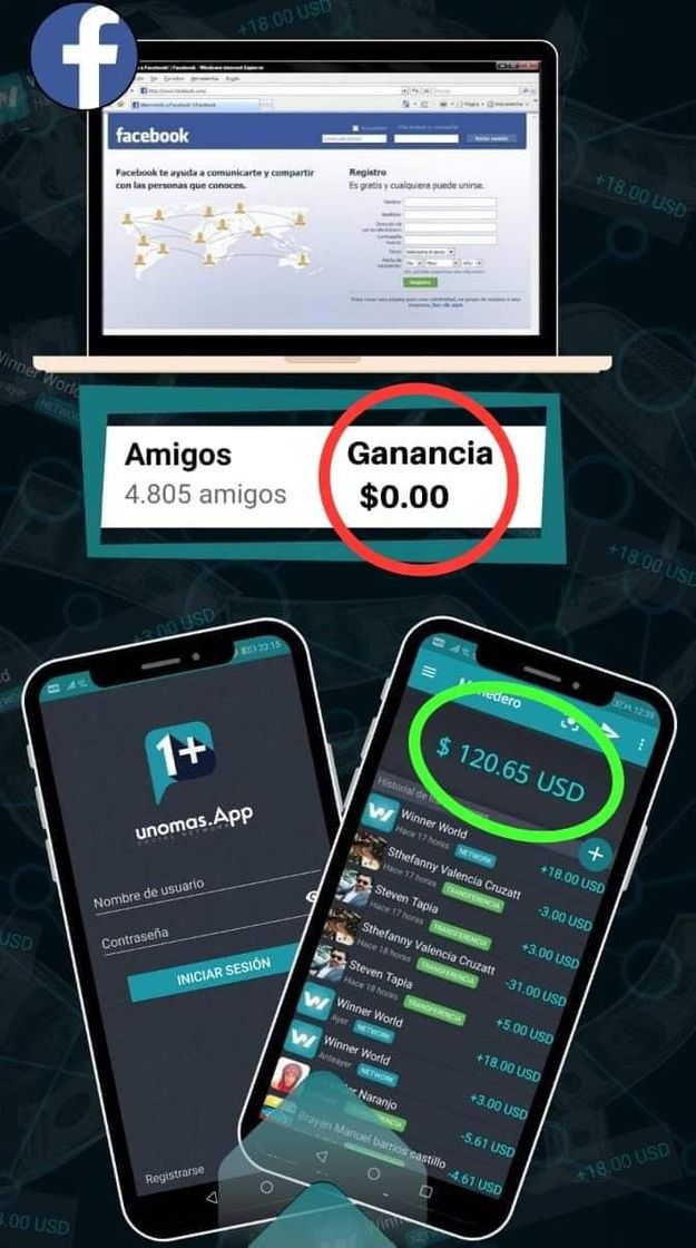 App Empieza tu negocio con tu celular con app 1+👉🌈💵👇