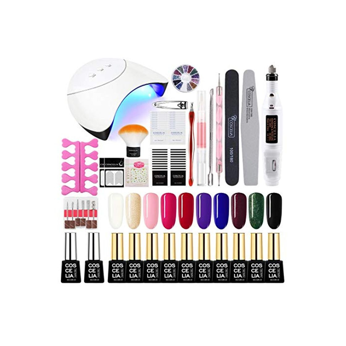 Producto Saint-Acior Esmalte Semipermanente Soak off 8ml 10pcs Kit Uñas en Gel 36W