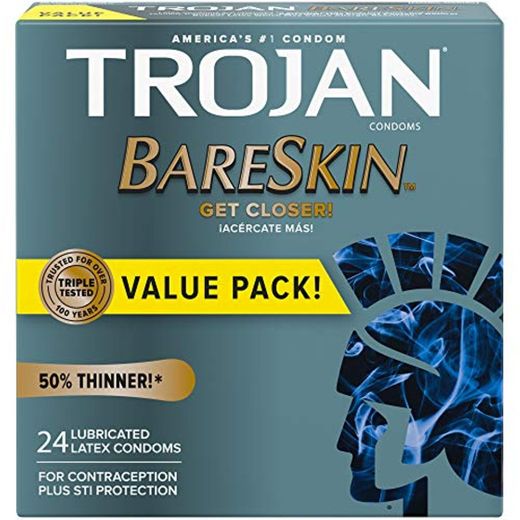 Trojan Condom Sensitivity Bareskin Lubricated