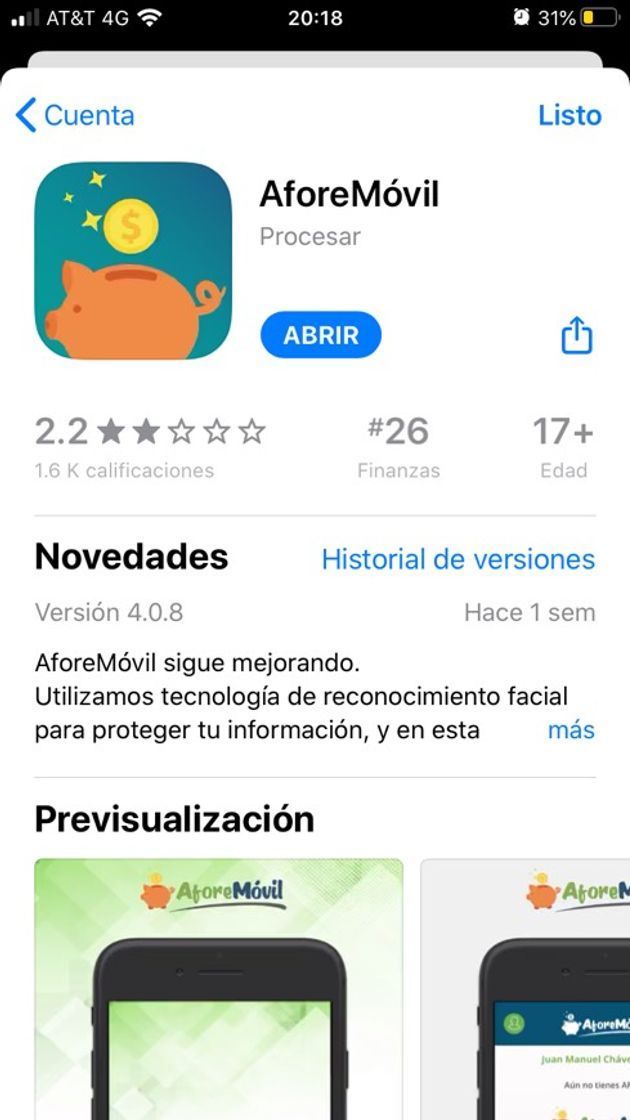 App AforeMóvil