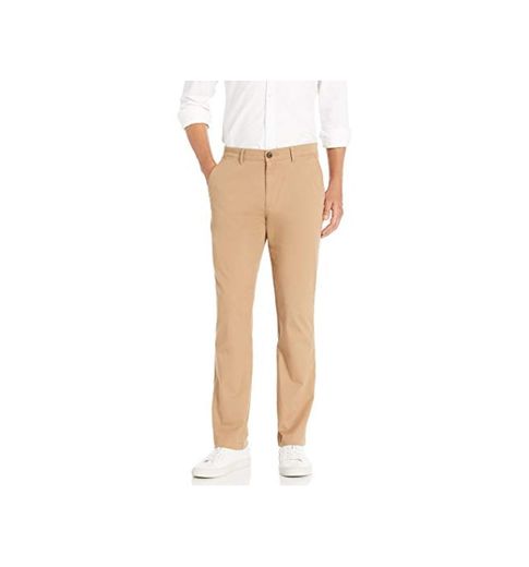 Amazon Essentials - Pantalones chinos elásticos informales de corte atlético