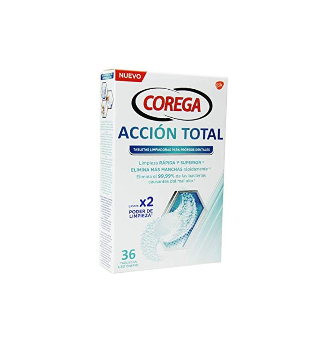 Productos COREGA Acción total tabletas limpiadoras prótesis dentales 30 tabletas