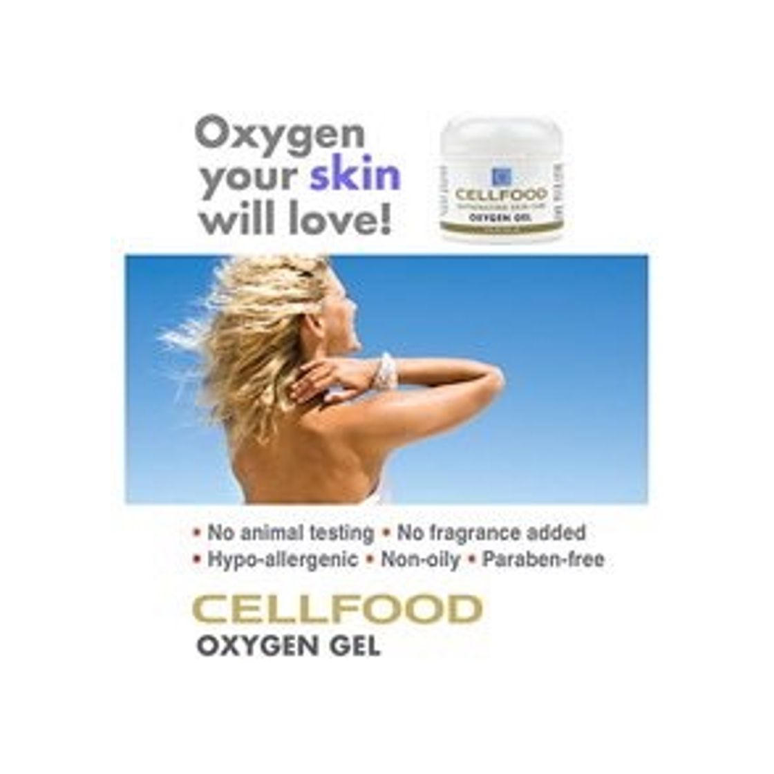 Social Cellfood Oxigeno en Gel para la Piel