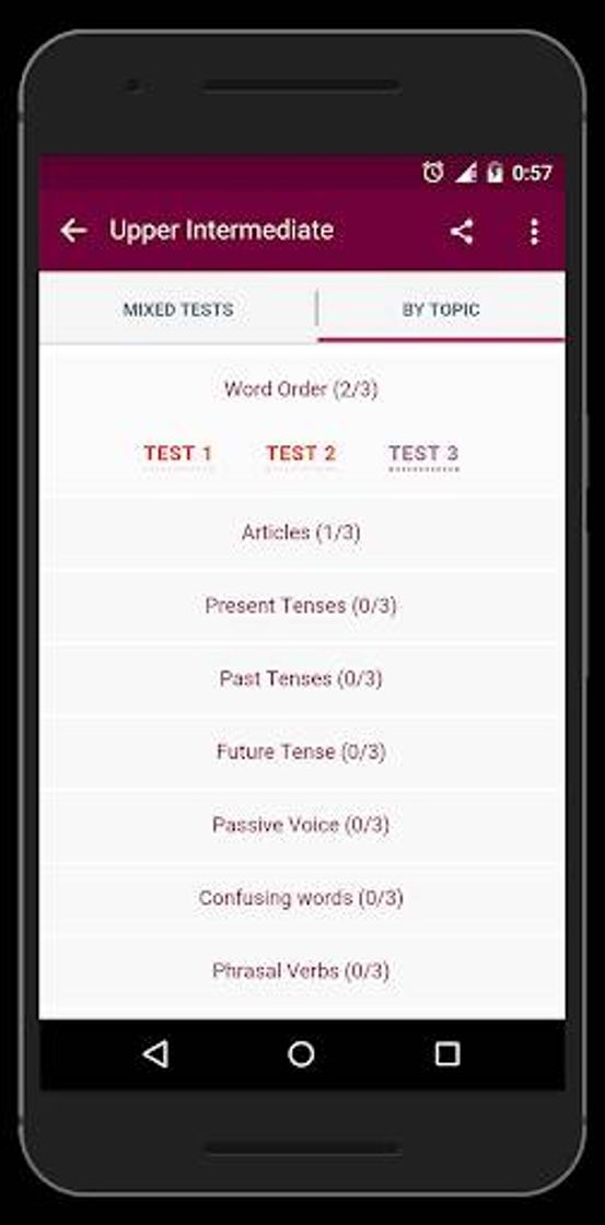 Aplicaciones English Grammar Test. 📝