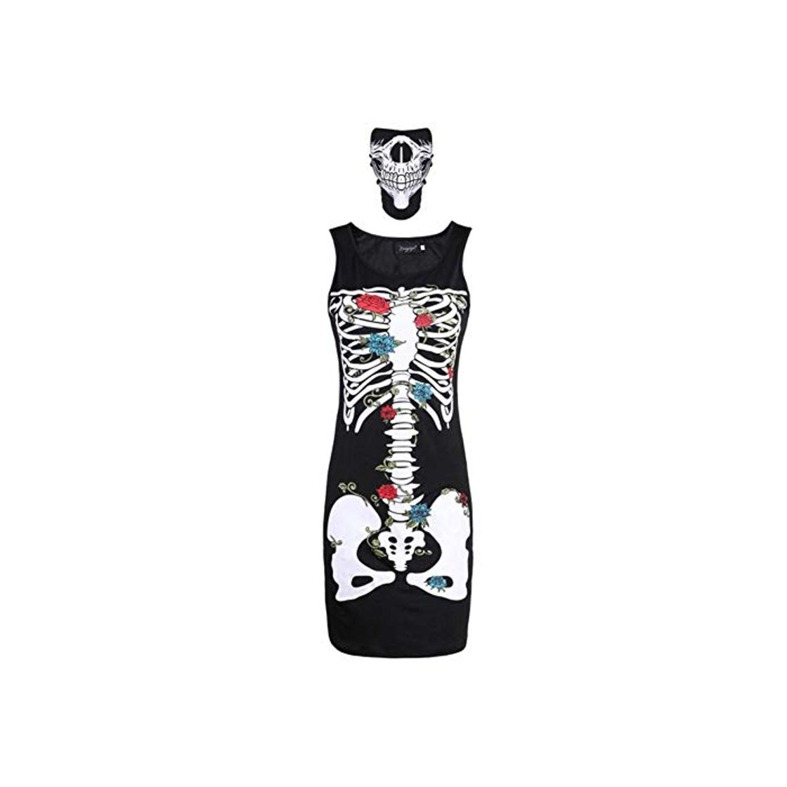 Moda LZJE Vestido de   Fiesta Nuevo Vestido de Halloween para Mujer Disfraz Sexy Falda