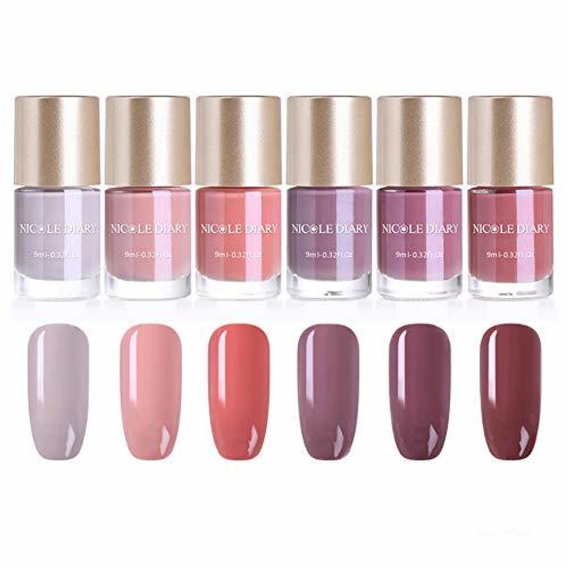 Producto NICOLE DIARY Nude esmalte de uñas Set Quick Dry elegante laca de