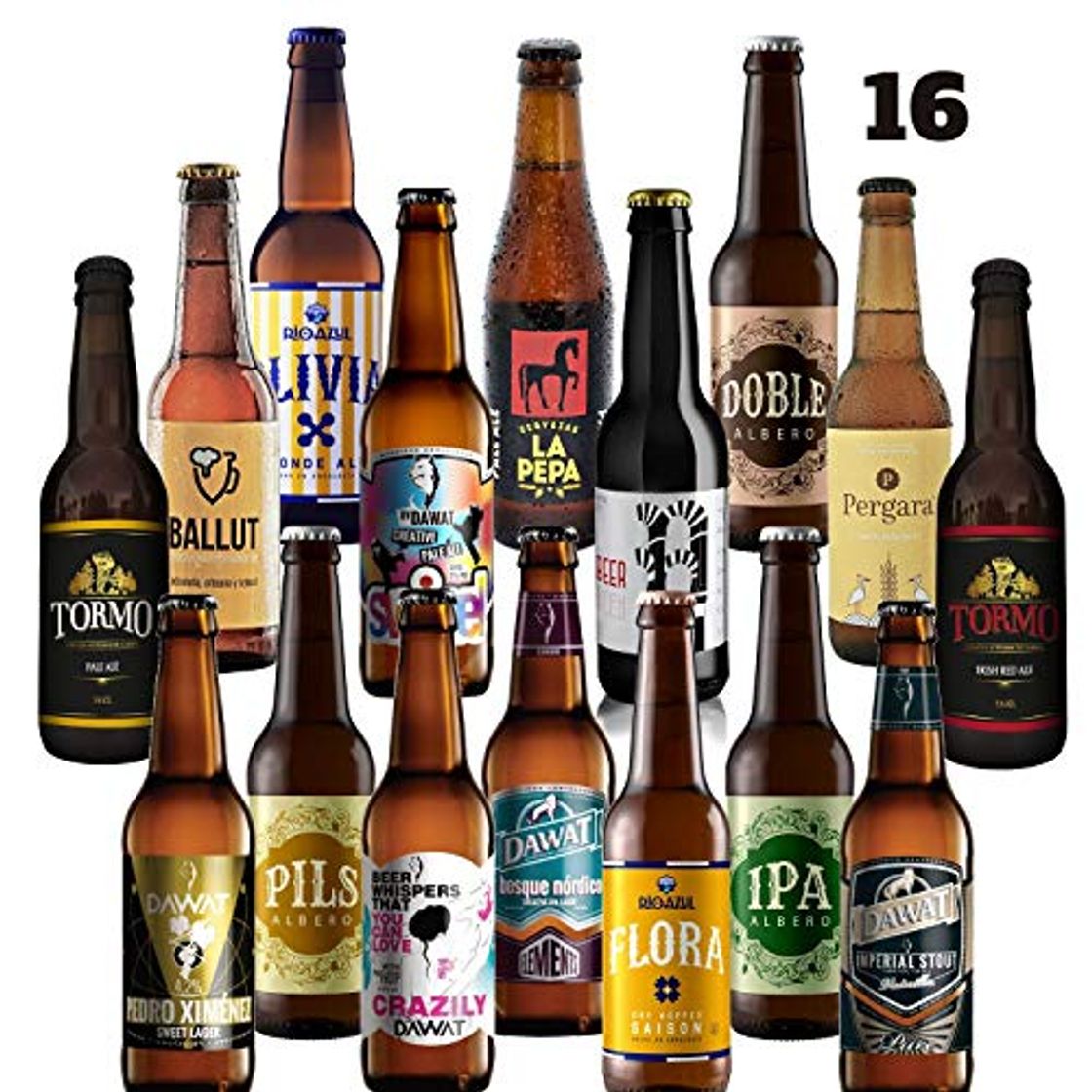 Social Pack de cervezas artesanas. x16 Las mejores marcas. 5280 ml. El mejor