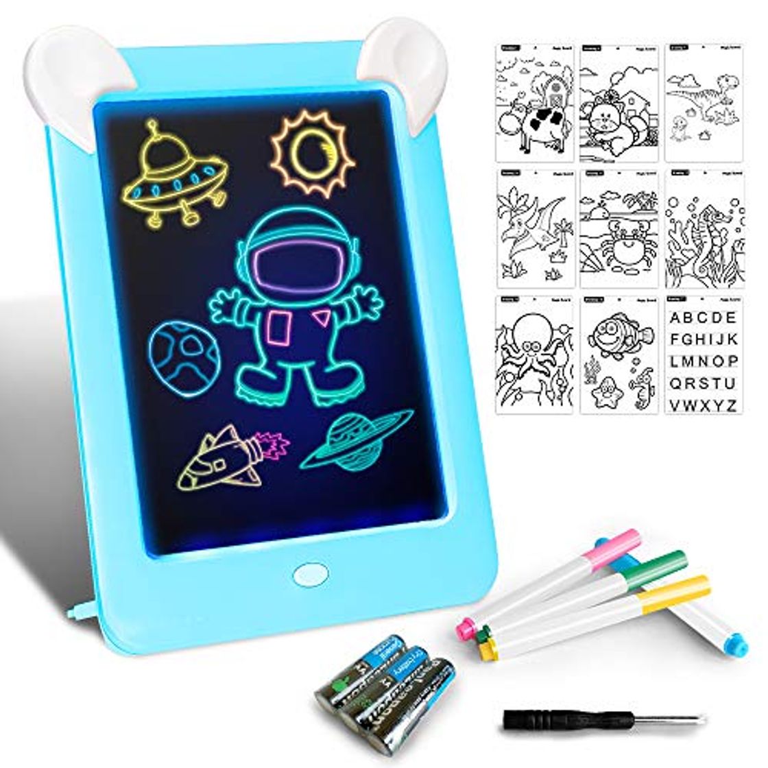 Producto Tableta de Dibujo Pizarra 3D Mágico con Luces LED Educativo Infantil Dibujo